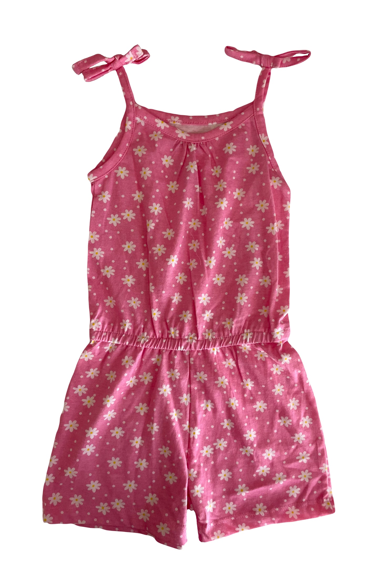 Pink Floral Romper