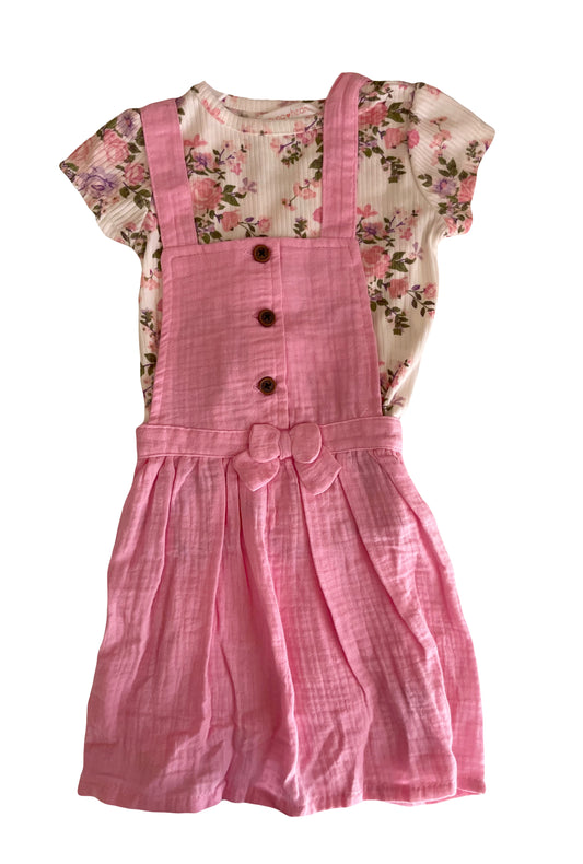 Shirt and Dress Pink Floral Set